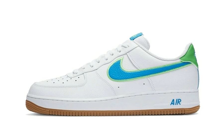 Nike Air Force 1 Low White Poison Green Photo Blue Gum 1 Nike Air Force 1 Low White Poison Green Photo Blue Gum