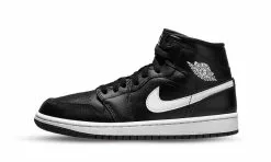 Air Jordan 1 Mid Black White (W)