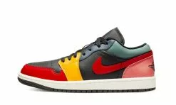Air Jordan 1 Low Black Multi Color (W)