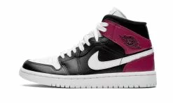Air Jordan Jordan 1 Mid Black Noble Red (W)