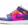 Air Jordan Jordan 1 Mid Fire Pink Barely Grape (GS)
