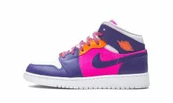 Air Jordan Jordan 1 Mid Fire Pink Barely Grape (GS)