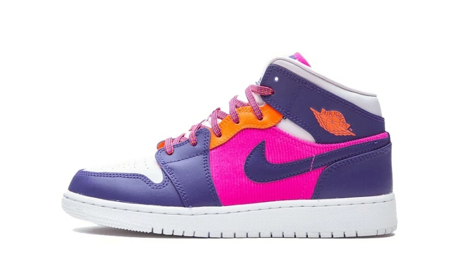 Air Jordan Jordan 1 Mid Fire Pink Barely Grape (GS) 1 Air Jordan Jordan 1 Mid Fire Pink Barely Grape (GS)