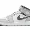 Air Jordan 1 Mid Light Smoke Grey Anthracite (GS)