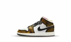 Air Jordan Jordan 1 Mid SE Orange Wear Away (GS)