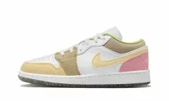 Air Jordan 1 Low Pastel Grind Vivid Green (GS)