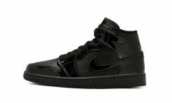 Air Jordan Jordan 1 Mid Patent Wmns 'Triple Black'